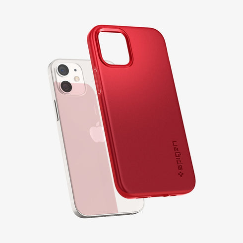 ACS01612 - iPhone 12 Pro Max Case Thin Fit in black showing the back